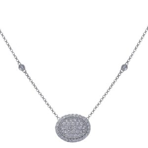 Necklace with round-shaped pendant  