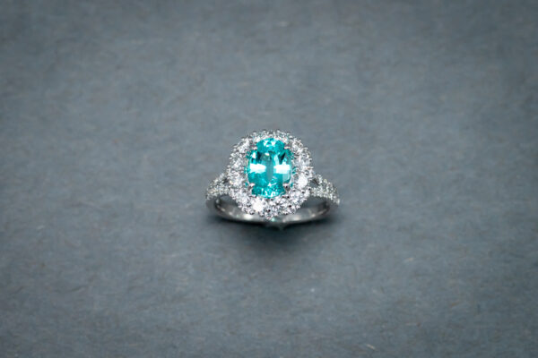 Baby Swiss Blue Diamond ring