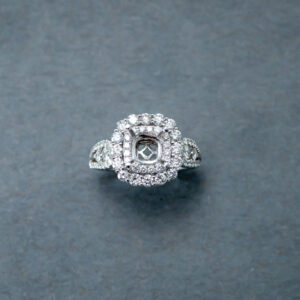 Stone-heavy semi-mounted Diamond ring