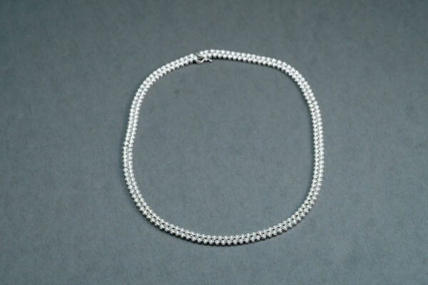 14k White Gold Diamond necklace 