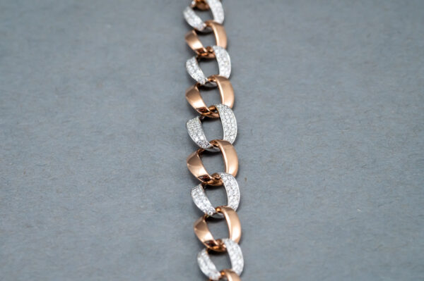 14k Rose Gold Diamond bracelet 