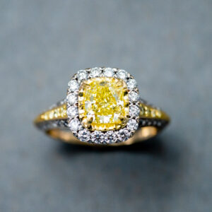 A Yellow Diamond ring 