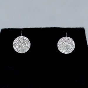 Another set of 14k White Gold Diamond Cluster Stud earrings 