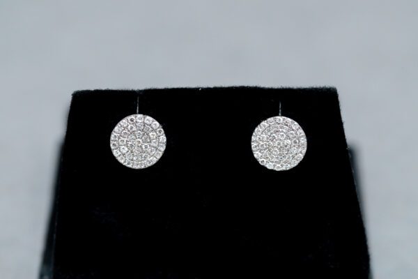 Another set of 14k White Gold Diamond Cluster Stud earrings 