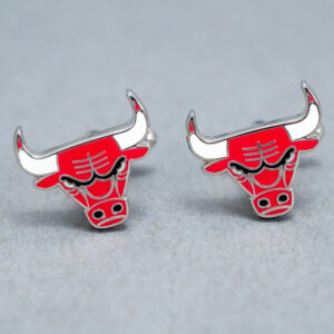 Stainless steel Chicago Bulls cufflinks