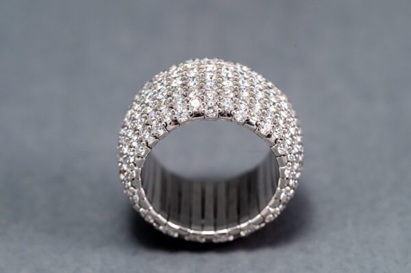 A close up of the side of a ring