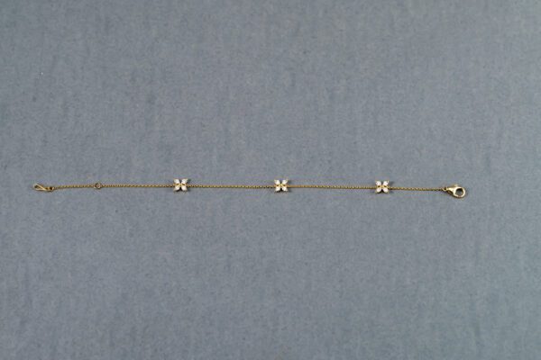 14k Yellow Gold Diamond Bracelet