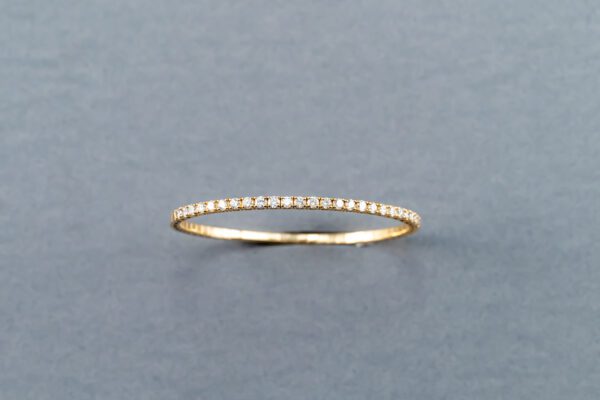 14K Yellow Gold Diamond Flexible Bracelet