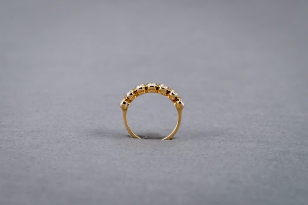 14k Yellow Gold Diamond Wedding Band - Image 2