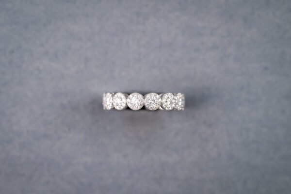 18k White Gold Diamond Wedding Band