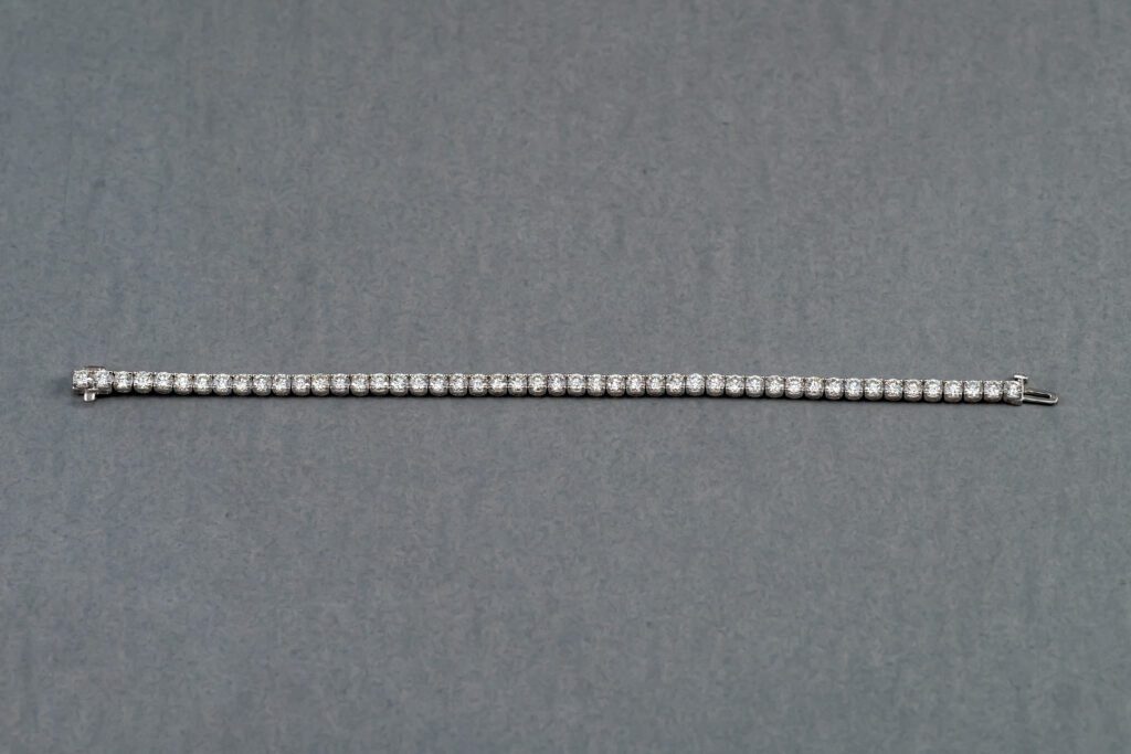 14k White Gold Diamond Tennis Bracelet