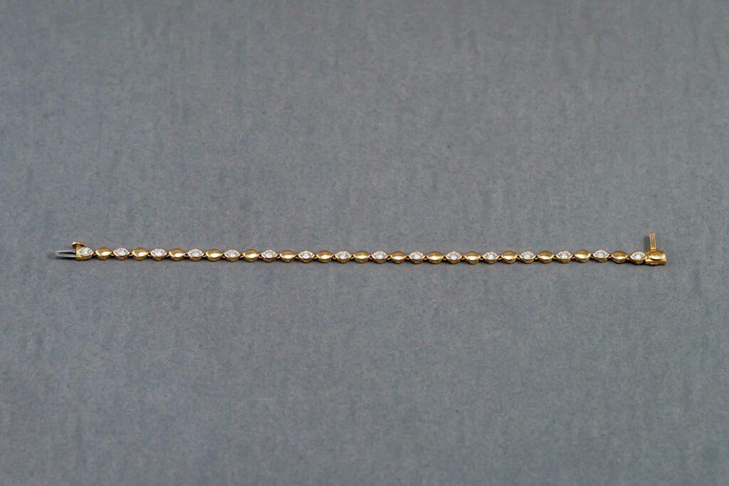14k Yellow Gold Diamond Bracelet