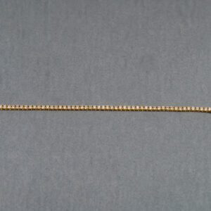 14k Yellow Gold Diamond Tennis Bracelet