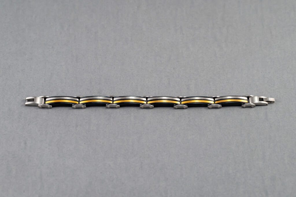Stainless Steel and Gold Plate Bracelet