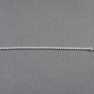 14K White Gold Diamond Lab Grown Tennis Bracelet