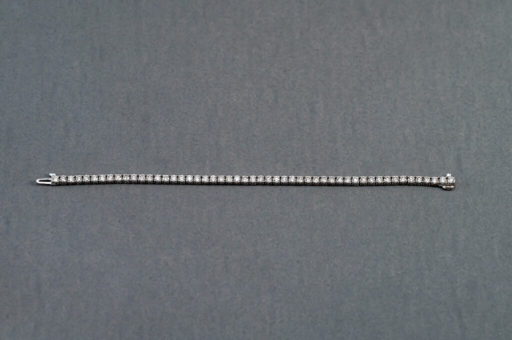 14k White Gold Diamond Tennis Bracelet