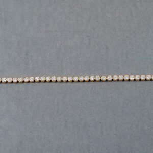 14k Yellow Gold Lab Grown Diamond Bezel Set Bracelet