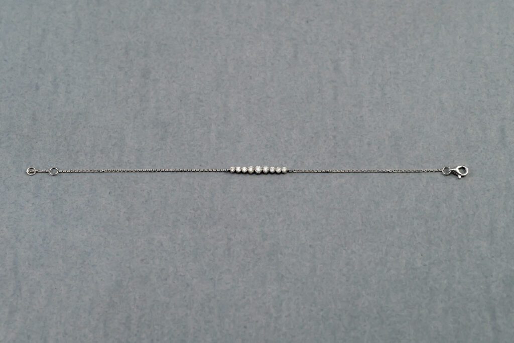 14K White Gold Diamond Bracelet