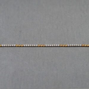 14k White and Yellow Gold Diamond Bracelet