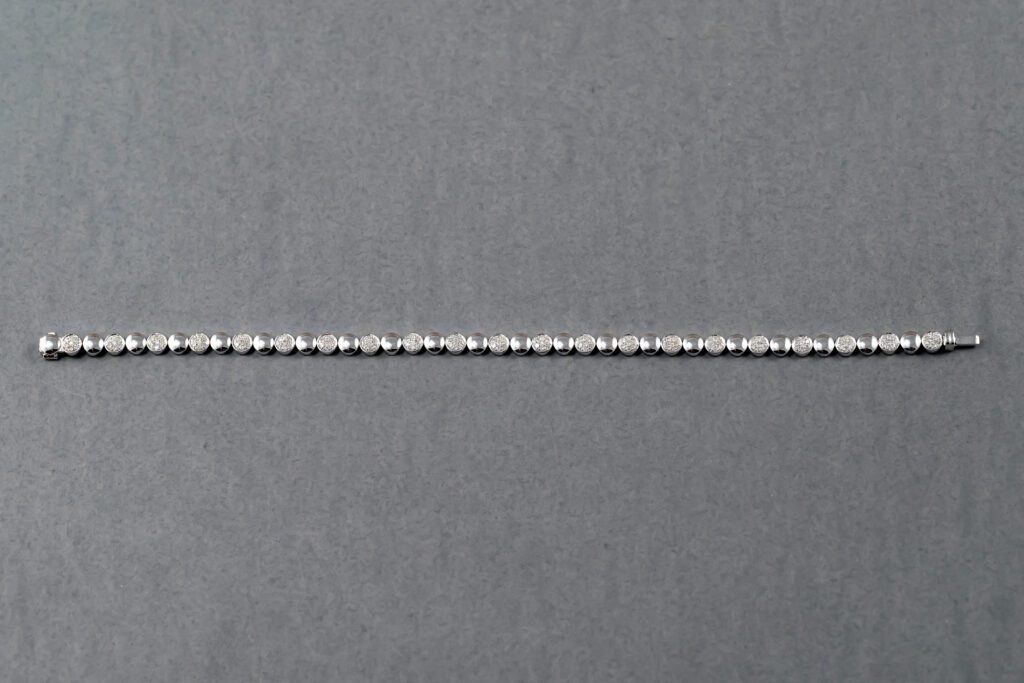 14k White Gold Diamond Bracelet