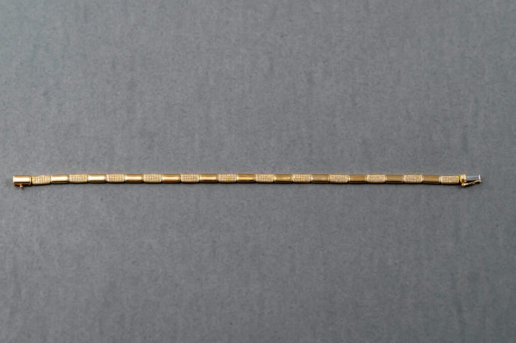 14k Yellow Gold Diamond Bracelet
