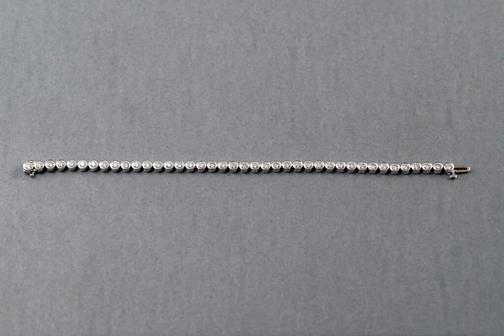 14k White Gold Diamond Tennis Bracelet