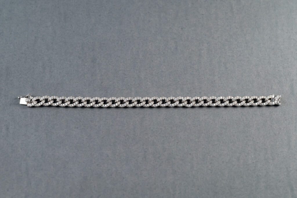 14k White Gold Diamond Bracelet