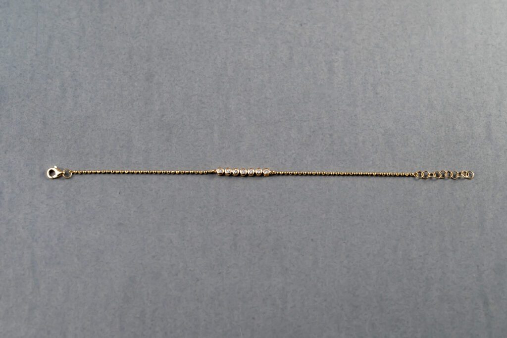 14k Yellow Gold Diamond Bracelet