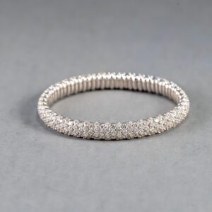 18k White Gold Zydo Diamond Stretchable Bracelet